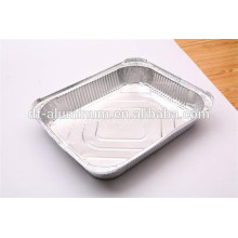 Alimentação Roasting Cooking Rectangular Aluminum Foil Bandejas / Panelas